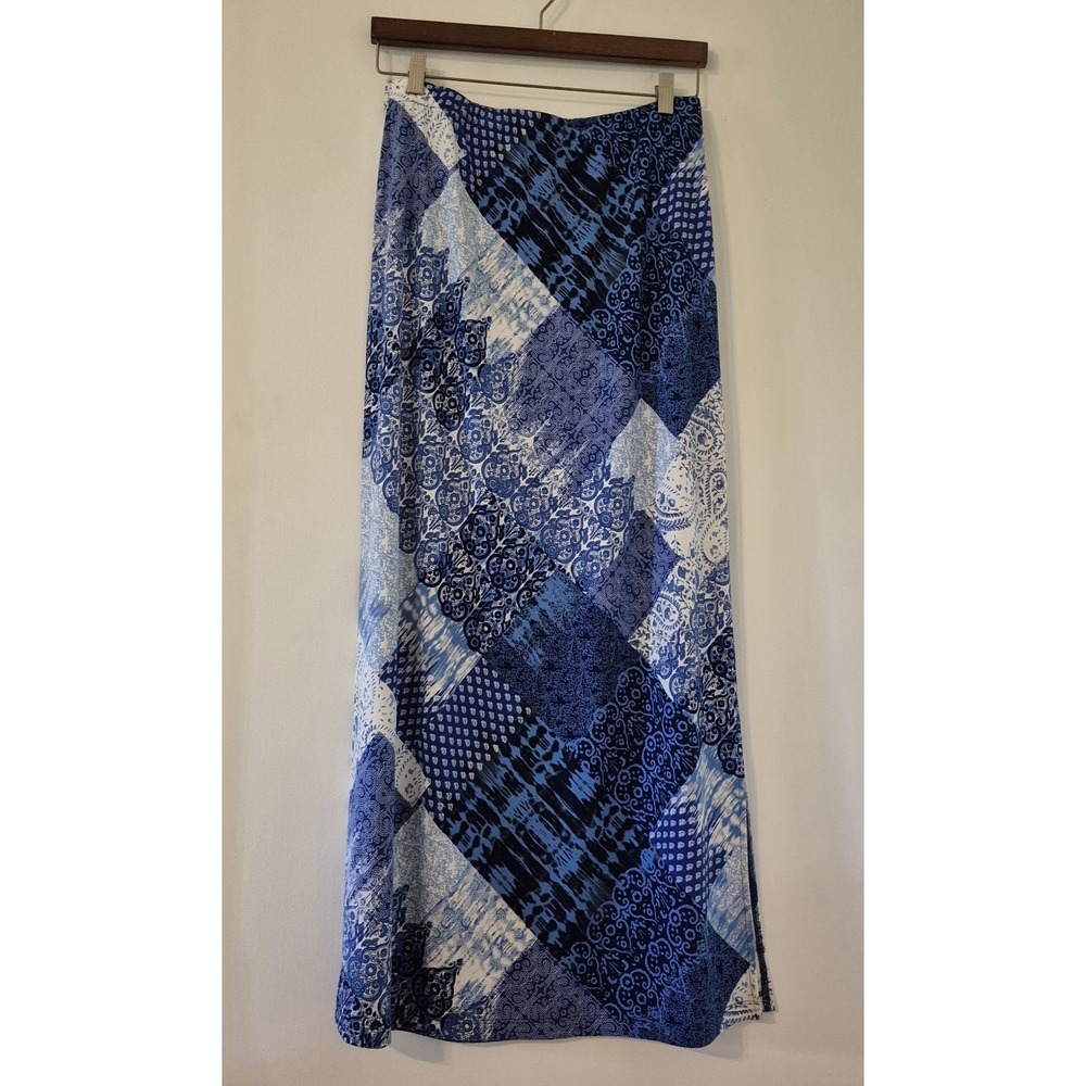 Patchwork Maxi Skirt Women's S Floral Paisley Boho Peasant Cottagecore Prairie